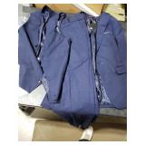 Mens Suits Regular Fit 3 Piece Tuxedo Blazer Jacket Vest Pants Formal Suit Set for Men Wedding Prom Casual Blue Small