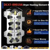 Dryer Heating Element Fit for Sam/sung DV350AEW/XAA DV42H5200EP/A3 DV45H7000EW/A2 DV48H7400EW/A2 DV40J3000EW/A2 DVE50R5200W/A3 DVE50M7450W/A3 DV5451AEW/XAA DV448AEW/XAA DV419AEW/XAA DV501AEW/XAA