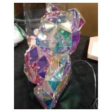 IN HIS NAME LED Teddy Bear Night Light - Colorful LED Light Up Bear with Pink Heart for Kids Room - Premium Bedside Lamp Nursery Decor & Cute Light for Kids - Unique Nursery Lighted Gifts Spring Decor