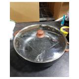 SENSARTE Nonstick Stock Pot with Lid, 2.6/4.5/6.6/8.5 QT Soup Pot Casserole Pot, Healthy Pasta Pot, Large Deep Cooking Pot, Big Sauce Pot Stew Pot, Induction Compatible, PFOA PFOS APEO Free, Black