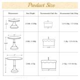 HBlife 2PCS Gold Cake Stand Set (8/10/12 Plate) for 6-10 Inch Cakes, Perfect Dessert&Cake Display Stand, Cupcake&Cake Stands for Party, Wedding, Birthday, Baby Shower, Anniversary (Metal)