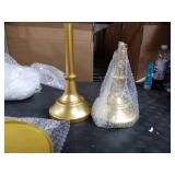 HBlife 2PCS Gold Cake Stand Set (8/10/12 Plate) for 6-10 Inch Cakes, Perfect Dessert&Cake Display Stand, Cupcake&Cake Stands for Party, Wedding, Birthday, Baby Shower, Anniversary (Metal)