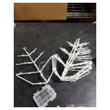 Tuanse 24 Folding Christmas Snowflake Lights with Remote Control 150 LED Outdoor Hanging Light up Snowflakes Decor for Xmas Tree Window Yard Garden Porch Party Decoration (White)