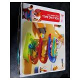 2-in-1 Rolling Ball & Car Ramp Race Track for Toddlers, Hammer Ball Drop Toy for Boys & Girls, Interactive Toys w/Sensor Lights - Montessori STEM Learning Toys - Brithday Gift for Kids 1-5+ Year Old