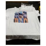 ORJ 2 PCS Adult Unisex Sublimation Blank T Shirts Polyester Tshirts for Sublimation White Crew Neck 3XL ONE ALREADY PRINTED ON