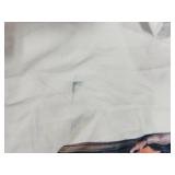 ORJ 2 PCS Adult Unisex Sublimation Blank T Shirts Polyester Tshirts for Sublimation White Crew Neck 3XL ONE ALREADY PRINTED ON