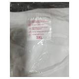 ORJ 2 PCS Adult Unisex Sublimation Blank T Shirts Polyester Tshirts for Sublimation White Crew Neck 3XL ONE ALREADY PRINTED ON