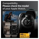 MAGEASY Aircraft-Grade Aluminum Rugged Case for 46mm Apple Watch Series 11, 10 | 2 in 1 Metal Hard Shell with Shockproof Inner Bumper for Maxed Protection, Odyssey - Midnight Black