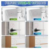 White Touch Up Paint, White Paint Pen Repair Scratches and Chips, White Furniture Touch Up Pen for Kitchen, Tile, Sink, Toilet, Bathtub, Furniture,30ml Semi-Gloss White Cabinet Touch Up Paint