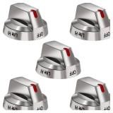 DG64-00473A Burner Control Dial Knob Range Oven Replacement Compatible with Samsung Gas Stove Knob NX58H5600SS NX58F5700WS NX58H5650WS NX58J7750SS NX58M6850SS 5pcs