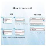Camera Remote Control for iPhone (NOT Support 17) with Zoom Shutter - Front/Rear Switch for for Photo & Video, Remote Clicker for iPad and Most Smartphones for TikTok