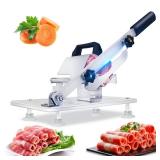 Manual Frozen Meat Slicer Machine for Home Use Meat Cutter Upgraded Stainless Steel Food Slicer Beef Mutton Roll for Hotpot Thickness Adjustable Cleavers Commercial Cooking Utensils cnh