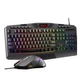 Redragon S101-3 PRO Gaming Keyboard and Mouse, RGB Backlit Programmable Keyboard Mouse with Software, Independent Macro Record Keys, Value Combo Set, New Update Version