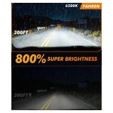 FAHREN H11/H8/H16 Fog Light Bulbs,16000LM 800% Brightness Upgraded 6500K Cool White Driving Fog Lights, 60000HRS Lifespan Replacement H8 H16 Fog Bulbs, 1:1 Mini Size Plug and Play, Pack of 2