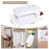 Mini Bag Sealer, Bag Sealer Heat Seal with Cutter, 2 in 1 Heat Sealer Portable Resealer Machine for Chip Bags, Plastic Snack Bags Food Storage