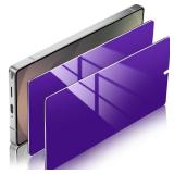 Fotbor 2 Pack for Samsung Galaxy S25 Ultra Privacy Screen Protector[Not Glass], Cool Purple Anti Spy Anti Blue Light 7H Hardness Film with Alignment Frame, Sensitive Unlocking Bubble Free Case Friendl