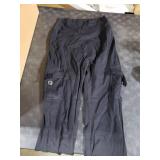 YEOREO CoreFlex Women Workout Flare Leggings with Pockets Hidden Scrunch Cargo Gym Yoga No Front Seam Leggings Black M