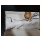 OBBOLO White Paper Christmas Tree, 15 Inch Honeycomb Christmas Tree Glow, White Honeycomb Trees Tabletop Decorations for Holiday Mantel Centerpieces