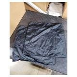 DEZENE Throw Pillow Covers 20x20 Black: Pack of 2 Cozy Soft Velvet Square Modern Luxury Decorative Throw Pillow Cases for Sofa Couch Living Room Bed Home Decor