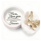 AlevaHive Mom Birthday Gifts, Small Butterfly Keepsake Box - Mother of The Bride Gifts, Christmas Mother
