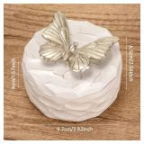AlevaHive Mom Birthday Gifts, Small Butterfly Keepsake Box - Mother of The Bride Gifts, Christmas Mother