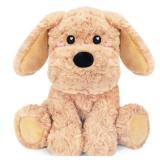 Golden Retriever Dog Microwavable & Weighted Puppy Stuffed Animals- 1.5 Lbs Unscented Doodle Heating Pad for Warmth, Period Cramps & Anxiety, Cute Dog Plushie Toy Gifts for Women Girls & Kids
