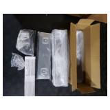 Nieifi Spice Rack Wall Mount, 4 Pack, Clear, Screw or Adhesive Installation, Spice Rack Organizer for Your Kitchen Cabinet or Pantry Door