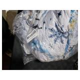 Horaldaily 6PCS Christmas Dining Chair Covers,Blue Snowman Stretch Removable Washable Slipcover Chair Protector for Dining Room Home Decor