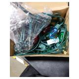 C9 LED Christmas Pathway Lights 38 Feet Outdoor String Lights with Marker Stakes, 25 LED Clear Multicolor Connectable Christmas Walkway Markers Lights for Outside Porch Garden Patio Lawn Decor