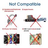 TechMatte Female USB C to Male Lightning Adapter 2 Pack 2.2A Charging Data Transfer, Compatible with iPhone 14, 13, 12, 11 Xs iPad iPod AirPods, Not for Audio Headphones/OTG Firewire Anti-Lost, Grey