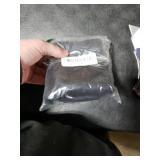 Slsxip Nonwoven Christmas Tree Skirt,24 inch Scalloped Edge for Xmas Tree and Seasonal Holiday Indoor Decoration(Black,24 inch)