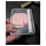 Woyinger for AirPods Case Cover, Come with Clean Pen Soft Silicone Protective Cover with Buckle for Women Men Compatible with Apple AirPods 2nd 1st Generation Charging Case, Front LED Visible,Pink