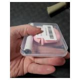 Woyinger for AirPods Case Cover, Come with Clean Pen Soft Silicone Protective Cover with Buckle for Women Men Compatible with Apple AirPods 2nd 1st Generation Charging Case, Front LED Visible,Pink