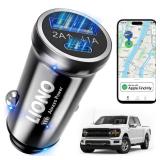 LIONO Car GPS Tracker & Charger with Built-in Rechargeable Battery, GPS Tracker for Vehicles, Hidden Car Tracker for Anti-Theft & Parking Location, for Family& Fleets, No Monthly Fee, No SIM, iOS Only