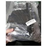 Fomaris Clear Backpack Heavy Duty Clear Bookbag with Sturdy Straps Transparent Backpacks for School College Work (Black)