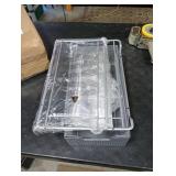 SIMPLE HOUSEWARE 2 Tier Sliding Cabinet Basket Organizer Drawer, Silver