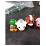 Tub Works Barnyard Mold Free Bath Toys, 6 Pack | Sealed, No Hole Bath Toys Design Keeps Moisture Out | Soft, Squeezable & Float on Water | Farm Animals Baby & Toddler Bathtub Toys | Baby Pool 