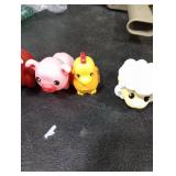 Tub Works Barnyard Mold Free Bath Toys, 6 Pack | Sealed, No Hole Bath Toys Design Keeps Moisture Out | Soft, Squeezable & Float on Water | Farm Animals Baby & Toddler Bathtub Toys | Baby Pool 