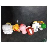 Tub Works Barnyard Mold Free Bath Toys, 6 Pack | Sealed, No Hole Bath Toys Design Keeps Moisture Out | Soft, Squeezable & Float on Water | Farm Animals Baby & Toddler Bathtub Toys | Baby Pool 