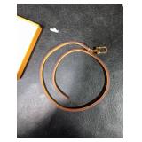 jiesinlov Genuine Vachetta Leather Thin Short Strap Replacement,Purse Shoulder Straps for Multi Pochette Accessories Boulogne Pouchette Handbag(Single Buckle-Width0.37in&Length:25.5in)