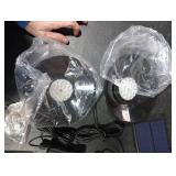 T-SUN Solar Pendant Light Outdoor, 2 Pack Solar Shed Lights Indoor with Remote Control, IP65 Waterproof Shop Light, 3000K/4000K/6000K, Perfect for Barn Chicken Coop Garage Courtyard Balcony