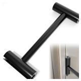 Heavy Duty .134 & .180 Door Hinge Adjustment Tool, Black Steel, Polished Finish, Contemporary Style