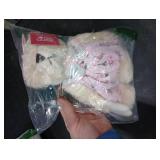 Oitscute Small Baby Teddy Bear with Cloth Cute Stuffed Animal Soft Plush Toy 10 (Pink Dress with Rabbit)