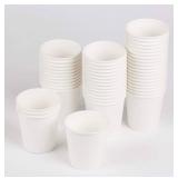Golden Apple, 4oz Disposable White Paper Coffee Cups no lids 100ct, mini coffee cups