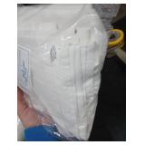 ALYVIA SPRING Waterproof Fabric Shower Curtain Liner with 3 Magnets - Soft Hotel Quality Cloth Shower Liner, Light-Weight & Machine Washable - Standard Size 72x72, White