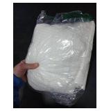 Barossa Design Fabric Shower Curtain Cotton Blend 78 inch Long, Honeycomb Waffle Weave, Hotel Luxury, Heavy Weight, Spa, Washable, White, 72x78