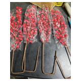 DODXIAOBEUL 25 Inch Artificial Red Berry Stems Branches,Faux Berries Fake Flower for Christmas Year DIY Floral Art Plant Home Office Party Decoration,4 Pack.
