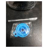 New England Stories Revolving Spice Rack Set with 20 Spice Jars, Kitchen Spice Tower Organizer for Countertop or Cabinet - Carousel Storage Includes 386 Spice Labels (Silver)