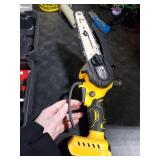 Realtopdo 6 In Chainsaw Compatible with DeWalt Battery 20v - Mini Electric Cordless Brushless Chain Saw Handheld Compact Portable Mobile Small Trimming Pruning Chainsaw Set(Battery not Included)1 CASE