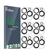 Ferilinso 6 Pack Camera Lens Protector for iPhone 16 Pro Max/iPhone 16 Pro [Phone Case Friendly], Accessories Camera Screen Protector Tempered Glass